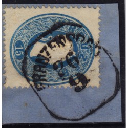 Österreich 1861 15kr, FRANZENSBAD (B) Mü:10P!