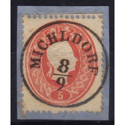 Österreich 1861 5kr, ZENTRIERT! MICHLDORF (Oö) Mü:25P! Sehr schön!