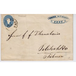 Österreich 186. 15kr, FARBFRISCH! Brief PESTH nach POLITSCHKA. Schön!