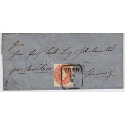 Österreich 186. 5kr, Brief PRAG nach ROKITZAN. Schön!