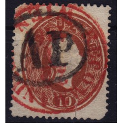 Österreich 1861 10kr, ROTSTEMPEL RECOMMANDIRT/WIEN+AP Attraktiv!