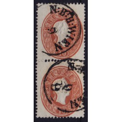 Österreich 1861 2*10kr PAAR! Schöne Farbe! N:B:H:WIEN. Schön!