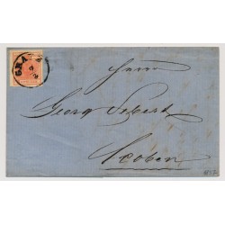 Österreich 1857 3kr, Brief (Inhalt) GRATZ nach LEOBEN. Schön!