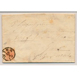 Österreich 185. 3kr, Brief (Inhalt) WIEN nach GARS.