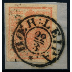 Österreich 1850 3kr, HP, Type III. BOEH:LEIPA Mü:18P!