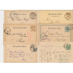 Österreich 188.- 6Stk. Korr-Karten! Interessantes Lot!