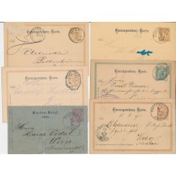 Österreich 188.- 6Stk. Korr-Karten! Interessantes Lot!