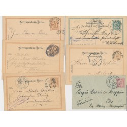 Österreich 189.- 6Stk. Korr-Karten! Interessantes Lot!