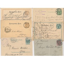 Österreich 188.- 6Stk. Korr-Karten! Interessantes Lot!