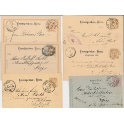 Österreich 188.- 6Stk. Korr-Karten! Interessantes Lot!