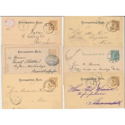 Österreich 188.- 6Stk. Korr-Karten! Interessantes Lot!