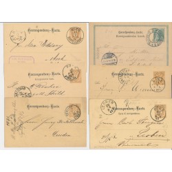 Österreich 188.- 6Stk. Korr-Karten! Interessantes Lot!