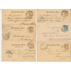 Österreich 188.- 6Stk. Korr-Karten! Interessantes Lot!