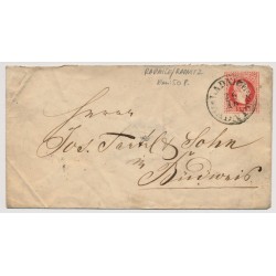 Österreich 187. 5kr GA-Umschlag RADNICE/RADNITZ (B) Kl:50P! -BUDWEIS