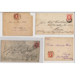 Österreich 187.- 4Stk.Briefe! Interessant!