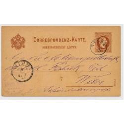Österreich 1882 2kr Korr-Karte TYSSA (B) Kl:15P! - WIEN. Firmenstempel!