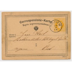 Österreich 1874 2kr Korr-Karte ZOLKIEW (Galizien) Kl:20P! Nach UNGARN