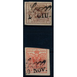 LOMBARDEI-VENETIEN 1850 15C, HP, Type III. FARBTIEF! GAVIRATE