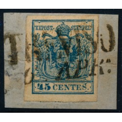 LOMBARDEI-VENETIEN 1850 45C, MP, Type III. TREVISO