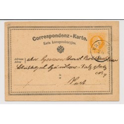 Österreich 1872 2kr Karte, SEHR SCHÖNE FARBE! Von BRZOZOW (Galizien)