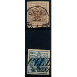 Österreich 1850 2Stk.Marke:6kr, und 9kr, Verschiedene CILLI (St)