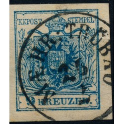 Österreich 1850 9kr, MP, Type III. FARBSTOFFMANGEL! MAEHR:TRÜBAU Schön!