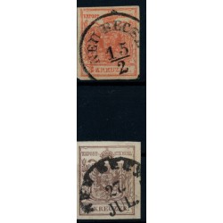 Österreich 1850 3kr und 6kr, Verschiedene NEU BECSE (Tb) Mü:12 bzw. 15P!