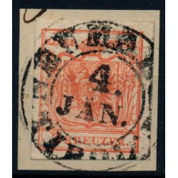 Österreich 1850 3kr, HP, Type III. NEUMARKT/TIROL, Mü:100Punkte!