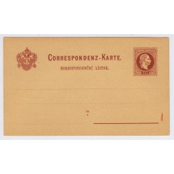 Österreich 18.. 2kr Karte UNGEBRAUCHT! Mit gedrucktem Text! Sehr schön!