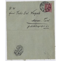 Österreich 1903 10h Karte (mit vollem Inhalt) WIEN nach MERAN.