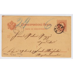 Österreich 187. 2kr Karte RIXEN (Tirol) nach S.MICHAEL/a/d ETSCH.