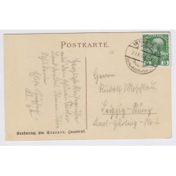 Österreich 1909 5h auf Postkarte. Schön!