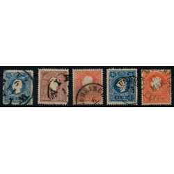 Österreich 1858 5Stk.Marken! ZENTRIERTE STÜCKE! Attraktiv!