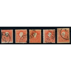 LOMBARDEI-VENETIEN 1858 5Stk.Marken! Alle TYPE I.! Interessantes Lot!