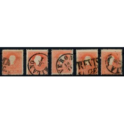 LOMBARDEI-VENETIEN 1858 5Stk.Marken! Alle TYPE I.! Interessantes Lot!
