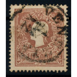 LOMBARDEI-VENETIEN 1858 10sld. TYPE I. FARBFECKE! DICKES PAPIER! VENEZIA