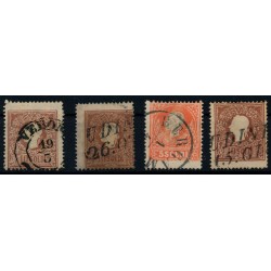 LOMBARDEI-VENETIEN 1858 4Stk.Marke! Alle EXTREM VERZÄHNT! Schön!