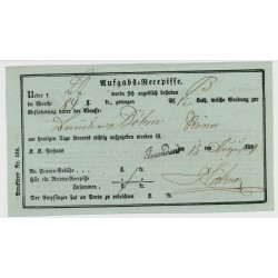 Österreich 1859 AUFGABS-RECEPISSE mit GMUNDEN (Oö) Stempel. Sehr schön!
