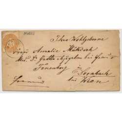 Österreich 186. 15kr, Briefkuvert, MURAU (St) nach DORNBACH