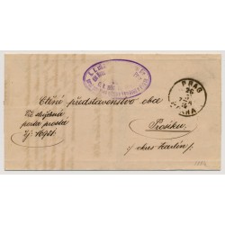 Österreich 1884 Brief (Inhalt) PRAG.