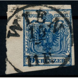 ÖSTERREICH 1850 9kr, MP, Type III. RAND:6-7mm! WIEN. Schön!