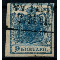 ÖSTERREICH 1850 9kr, HP, Type II. U.M.! WIEN. Sehr schön!
