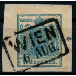 ÖSTERREICH 1850 9kr, HP, Type II.! PLATTENFEHLER! WIEN. Sehr schön!