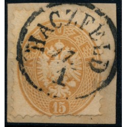ÖSTERREICH 1864 15kr, HACZFELD (Tb) Attraktiv!