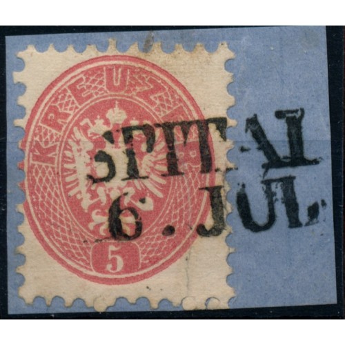 ÖSTERREICH 1864 5kr, SPITAL (K) Schön!