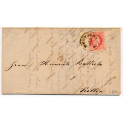 ÖSTERREICH 1870 5kr, Brief (Inhalt) DEUTSCHBROD (B) nach KOLLIN.