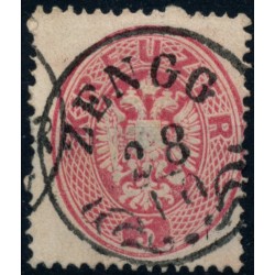 ÖSTERREICH 1863 5kr, ZENGG (Km) Mü:10P! Schön!
