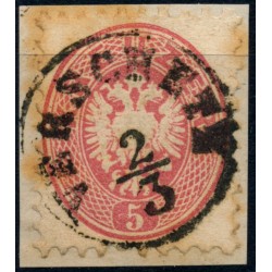 ÖSTERREICH 1864 5kr, VERSCHETZ (Tb) Schön!