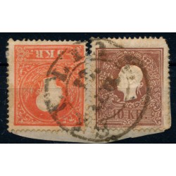 ÖSTERREICH 1858 2-Farben-Frankatur:5+10kr, Type II. SILLIAN (Tirol) Mü:60P!