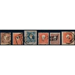 ÖSTERREICH 1858 6Stk.Marken! Alle TYPE I.! Schön und interessant!